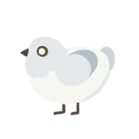 (unnamed), a white and mist chicken with a head pattern