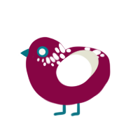 (unnamed), a maroon and white chicken with a neck-speckle pattern