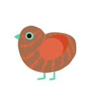 (unnamed), a brown and vermilion chicken with a bar pattern