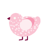 (unnamed), a rose chicken with a speckle pattern