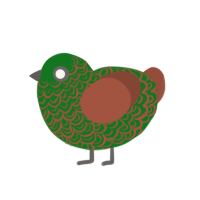 (unnamed), a leaf and russet chicken with a double-lace pattern