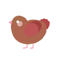 (unnamed), a brown and red chicken with a lace pattern