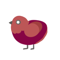 (unnamed), a maroon and red chicken with a head pattern