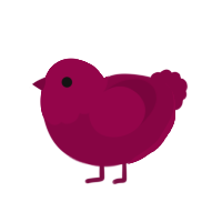 (unnamed), a maroon chicken with a head pattern