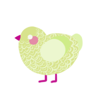 (unnamed), a lemon and apple chicken with a double-lace pattern