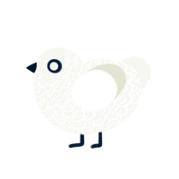 ww tumblr dl, a white chicken with a double-lace pattern