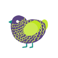 (unnamed), a overcast and lime chicken with a lace pattern