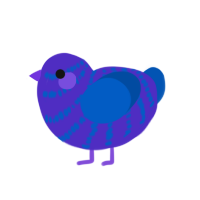 (unnamed), a indigo and ultramarine chicken with a bar pattern