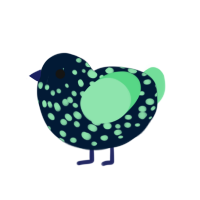 Nembrotha cristata, a tumblr and spring chicken with a speckle pattern