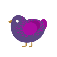 (unnamed), a overcast and plum chicken with a half-lace pattern