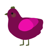 Bridge, a wine and fuchsia chicken