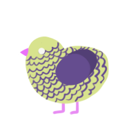 TisBolt, a lemon and overcast chicken with a lace pattern