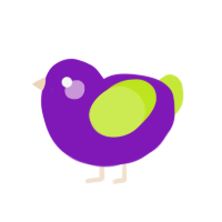 (unnamed), a violet and lime chicken