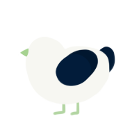 Be Not Afraid, a white and tumblr chicken