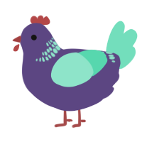 (unnamed), a overcast and mint chicken with a neck-band pattern