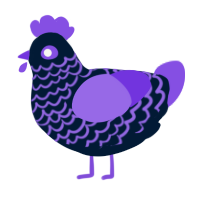 hot topic 2, a tumblr and blurple chicken with a lace pattern
