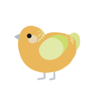 Orange, a honey and lemon chicken with a neck-band pattern