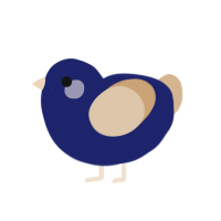 (unnamed), a navy and beige chicken