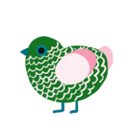 (unnamed), a leaf and rose chicken with a lace pattern
