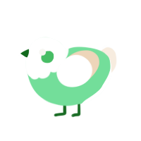(unnamed), a spring and cream chicken with a head pattern