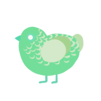 (unnamed), a spring and gluppy chicken with a half-lace pattern