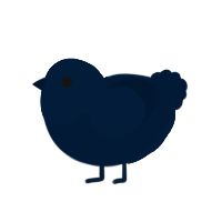 Secrets, a tumblr chicken with a head pattern