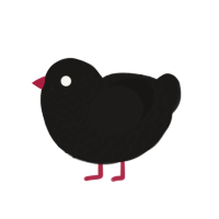 (unnamed), a sable chicken with a lace pattern