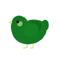 Cactus, a leaf chicken with a lace pattern