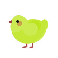 (unnamed), a lime chicken with a head pattern