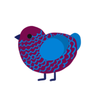 (unnamed), a wine and sapphire chicken with a lace pattern