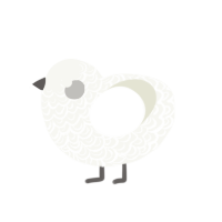 ww grey dl zz, a white chicken with a double-lace pattern