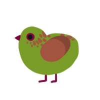 (unnamed), a chartreuse and russet chicken with a neck-speckle pattern