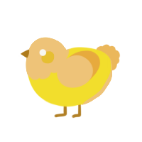 (unnamed), a yellow and honey chicken with a head pattern