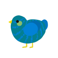 (unnamed), a sea and sapphire chicken with a bar pattern