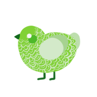 (unnamed), a grass and gluppy chicken with a double-lace pattern