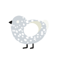 Ceaseless Watcher, a mist and white chicken with a speckle pattern