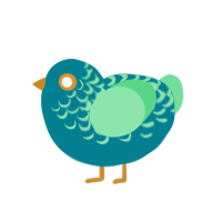 piada, a sea and spring chicken with a half-lace pattern