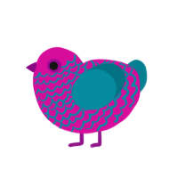 Scene Boy, a fuchsia and sea chicken with a lace pattern