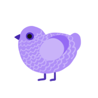 (unnamed), a lilac chicken with a lace pattern