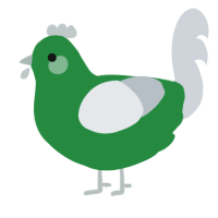 silvervine, a viridian and mist chicken