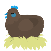 (unnamed), a bark chicken with a head pattern
