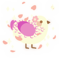fairy baby, a white and orchid chicken with a half-lace pattern