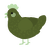 ALGALBLOOM, a olive chicken with a speckle pattern