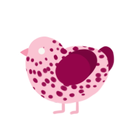 xyx rose, a rose and maroon chicken with a speckle pattern