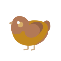 (unnamed), a ochre and brown chicken with a head pattern