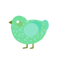 Bouquet Garni, a spring and mint chicken with a speckle pattern