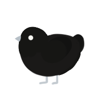 (unnamed), a sable and black chicken with a head pattern