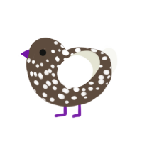 (unnamed), a bark and white chicken with a speckle pattern