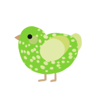 (unnamed), a grass and lemon chicken with a speckle pattern