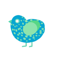 (unnamed), a cerulean and spring chicken with a speckle pattern